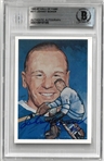 Johnny Bower Autographed 1985-87 Hall of Fame