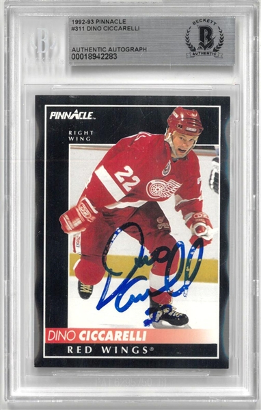 Dino Ciccarelli Autographed 1992/93 Pinnacle
