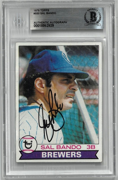Sal Bando Autographed 1979 Topps
