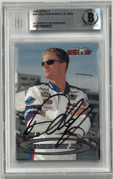 Dale Earnhardt, Jr. Autographed 1999 Wheels
