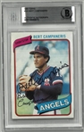 Bert Campaneris Autographed 1980 Topps