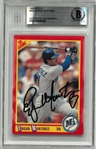 Edgar Martinez Autographed 1990 Score