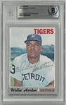 Willie Horton Autographed 1970 Topps