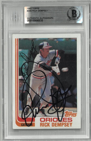 Rick Dempsey Autographed 1982 Topps