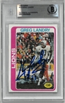 Greg Landry Autographed 1978 Topps