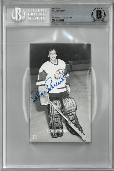 Gilles Gilbert Autographed Postcard