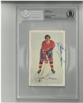Claude Larose Autographed Postcard
