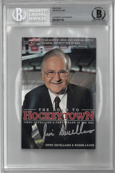 Jim Devellano Autographed Postcard