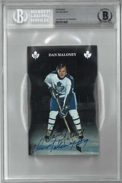 Dan Maloney Autographed Postcard