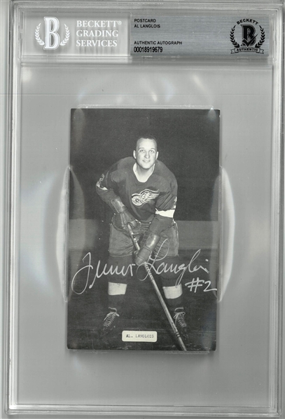 Al Langlois Autographed Postcard