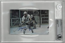 Wayne Connelly Autographed 1974/75 WHA Postcard