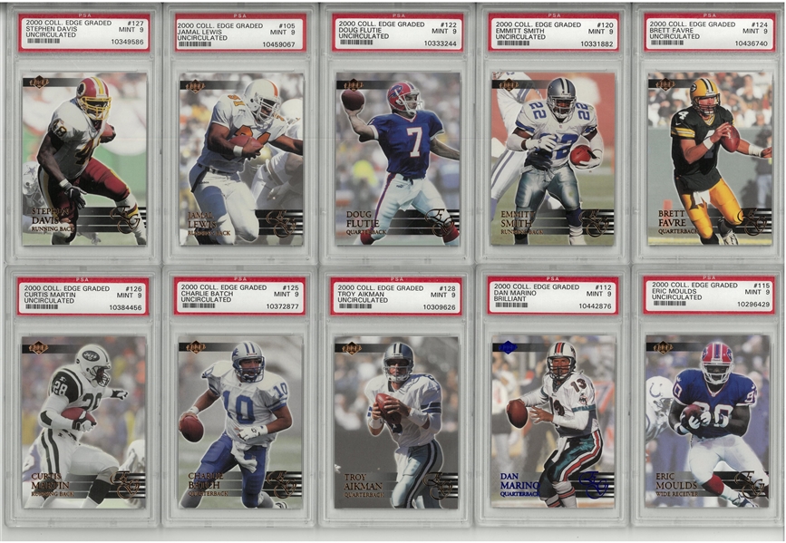 2000 Collectors Edge Graded Football Lot