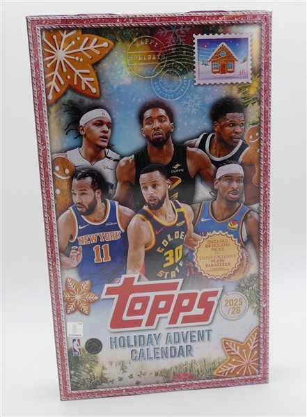 2025/26 Topps Basketball Holiday Advent Calendar Pack Box