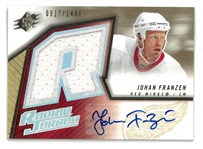 Johan Franzen 2005/06 SPx Autographed Jersey Card