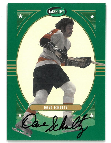Dave Shultz Autographed 2001/02 Parkhurst