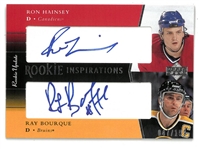 Ray Bourque & Ron Hainsey Autographed 2006/07 Upper Deck