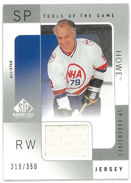 Gordie Howe 2000/01 Upper Deck SP Game Used