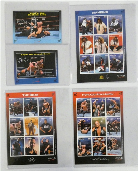 Wrestling Stamps Lot