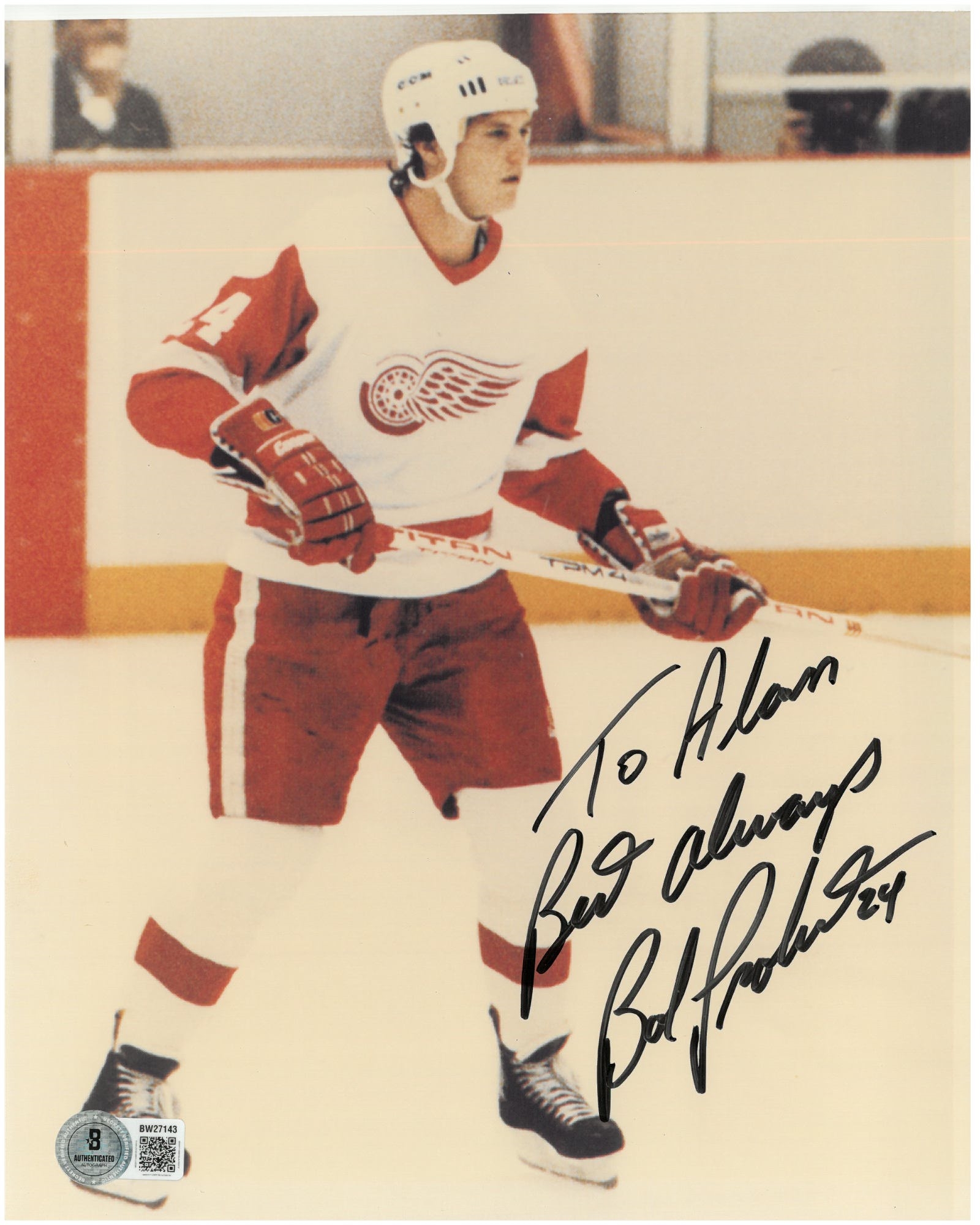 Lot Detail - Bob Probert Autographed 8x10