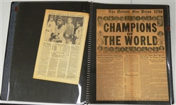 1935 Detroit Tigers Large 20x28 Scrabook