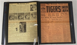 1935 Detroit Tigers Large 20x28 Scrabook