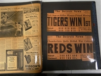 1935 Detroit Tigers Large 20x28 Scrabook