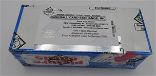 1983 Topps Baseball Vending Box (BBCE) From a Sealed Case