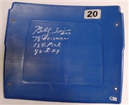 Billy Sims Autographed #20 Silverdome Seatback