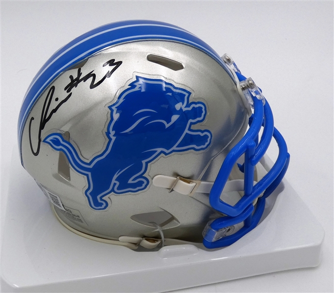 Carlton Davis Autographed Lions Mini Helmet
