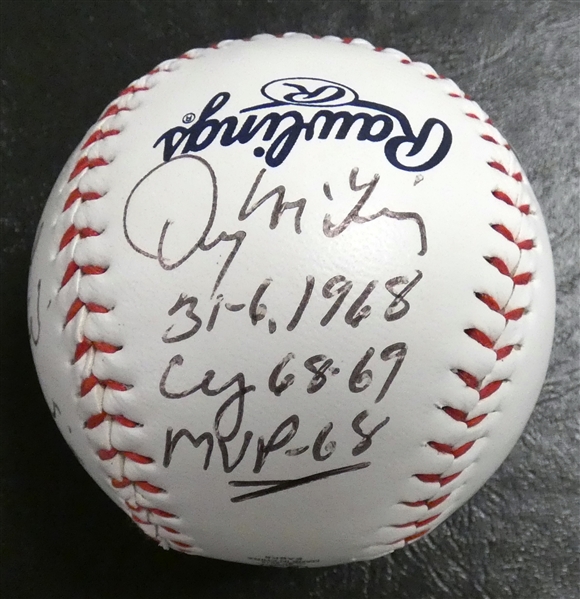 Denny McLain Autographed Baseball