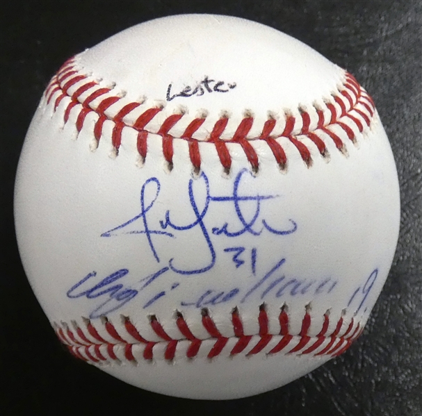 Jon Lester Autographed Baseball