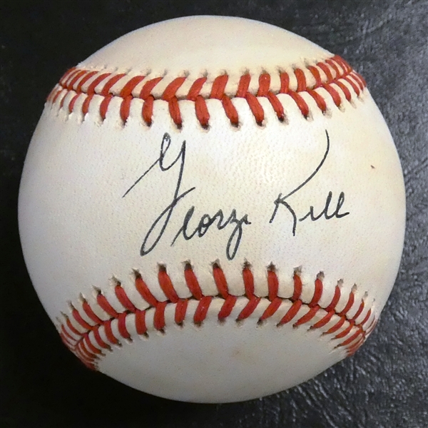 George Kell Autographed Baseball