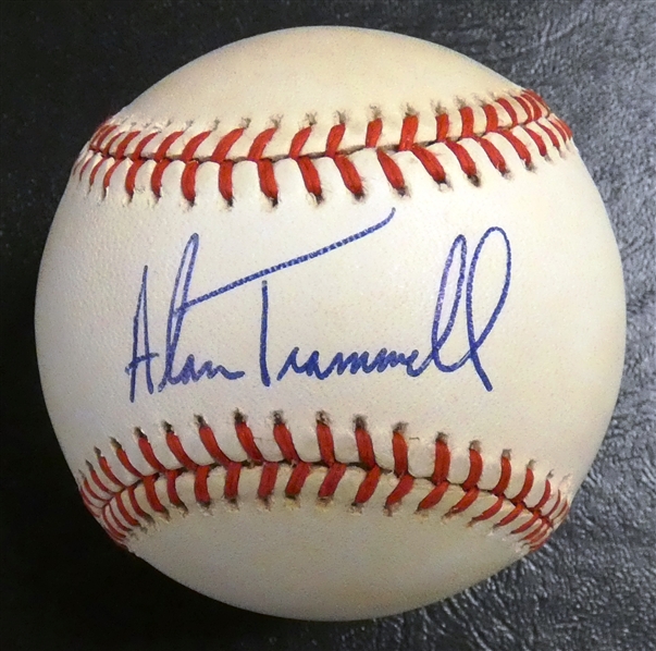 Alan Trammell Autographed Baseball