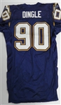 Adrian Dingle Chargers Game Worn 2004 Jersey