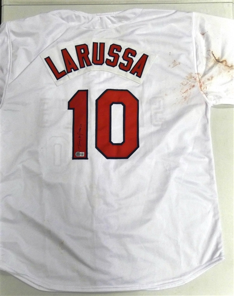 Tony LaRussa Autographed Custom Jersey