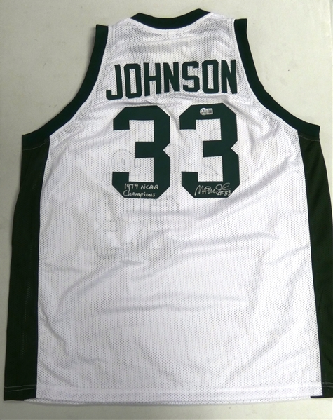 Magic Johnson Autographed Custom Jersey