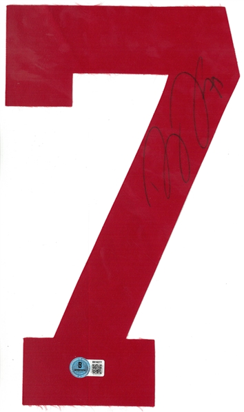 Dylan Larkin Autographed Red Wings Jersey Number