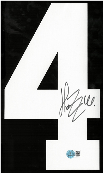 Henrik Zetterberg Autographed Red Wings Jersey Number