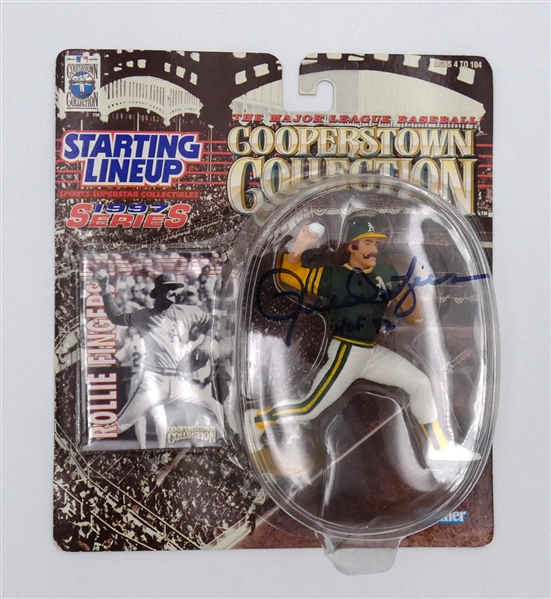 Rollie Fingers Autographed Starting Lineup