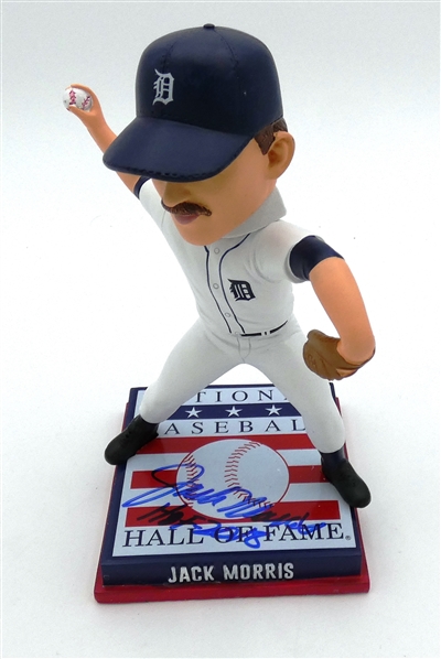 Jack Morris Autographed Hall of Fame Bobblehead