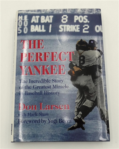 Don Larsen Autographed "The Perfect Yankee" Book