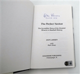 Don Larsen Autographed The Perfect Yankee Book