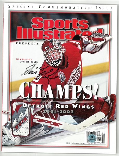 Dominik Hasek Autographed 2002 Sports Illustrated