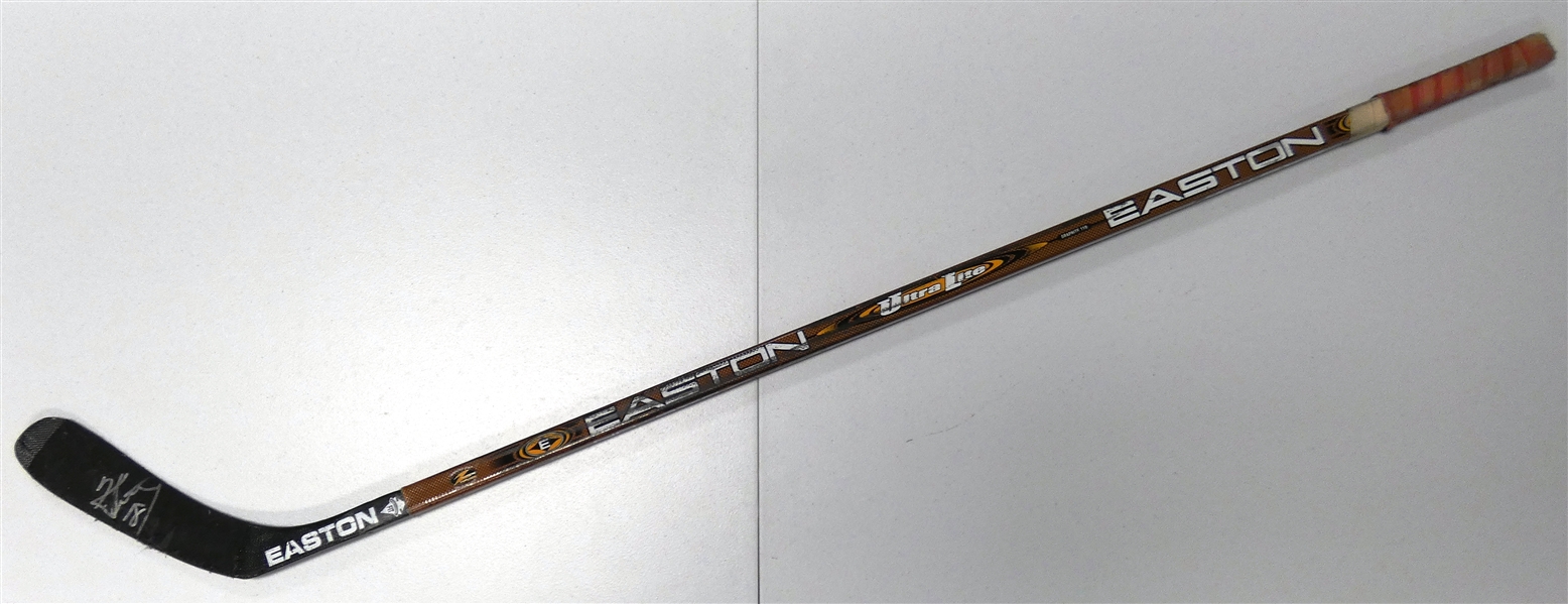 Kirk Maltby Game Used Autographed Stick