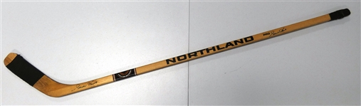 Gordie Howe Twice Autographed Hand Taped Northland Stick