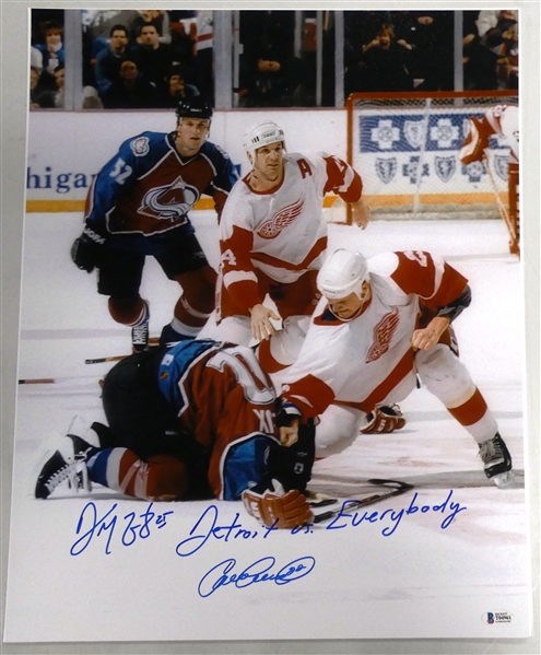 Darren McCarty & Claude Lemieux Autographed 16x20