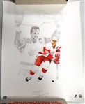 Steve Yzerman Autographed 19x24 Lithograph