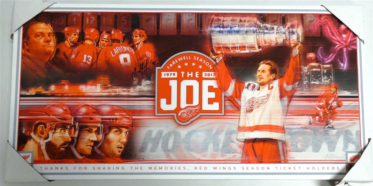 Sergei Fedorov Autographed Farewell to The Joe Canvas