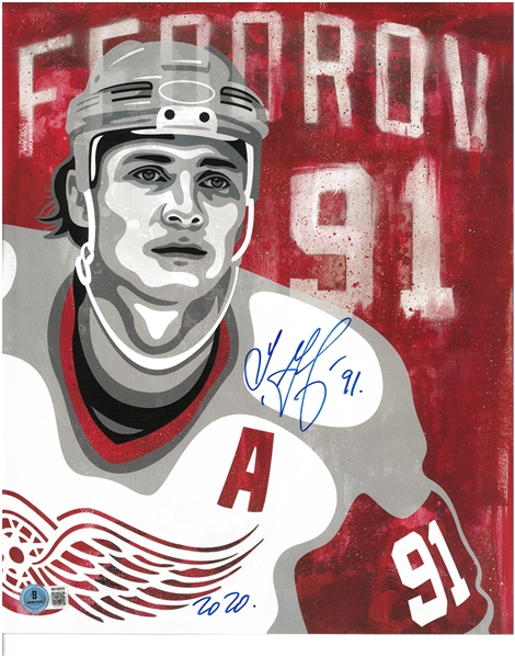 Sergei Fedorov Autographed 11x14