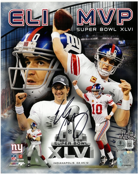 Eli Manning Autographed 8x10